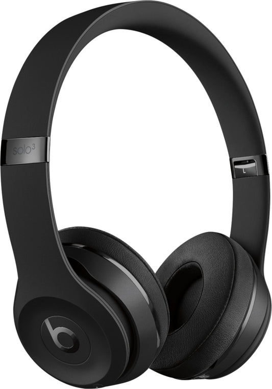Beats by Dr. Dre – Solo 3 The Beats Icon Collection Wireless On-Ear Headphones – Matte Black